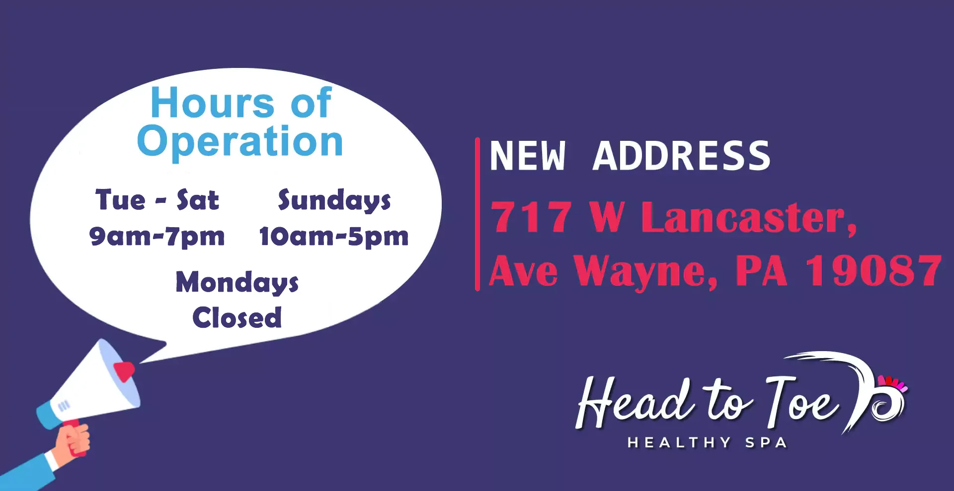 new address and business hours